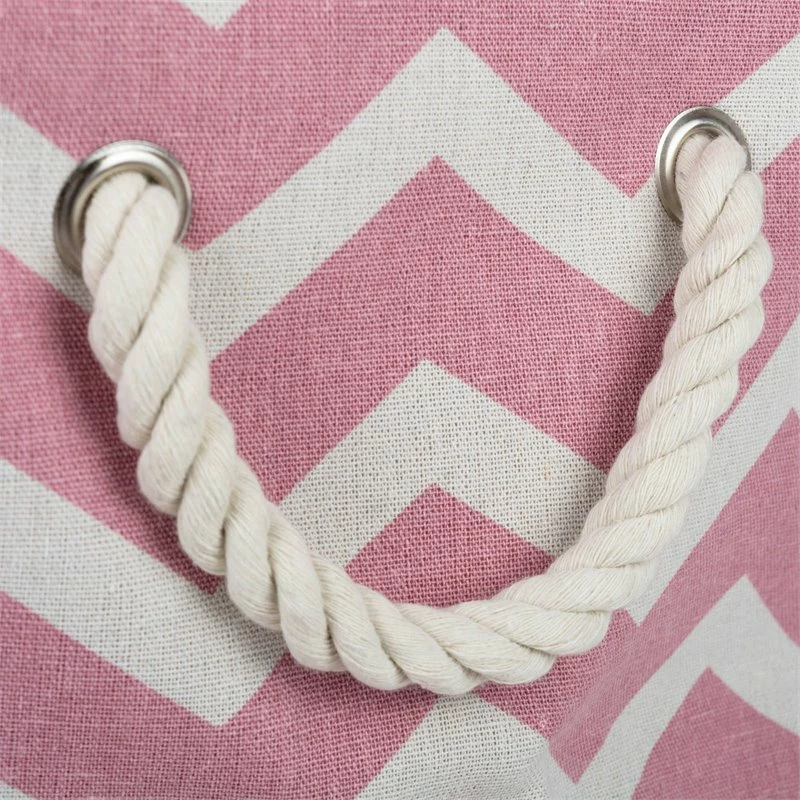 Best Pirce ๐ DII Rectangle Modern Polyester Chevron Large Storage Bin In Rose Pink ๐งจ - Image 3