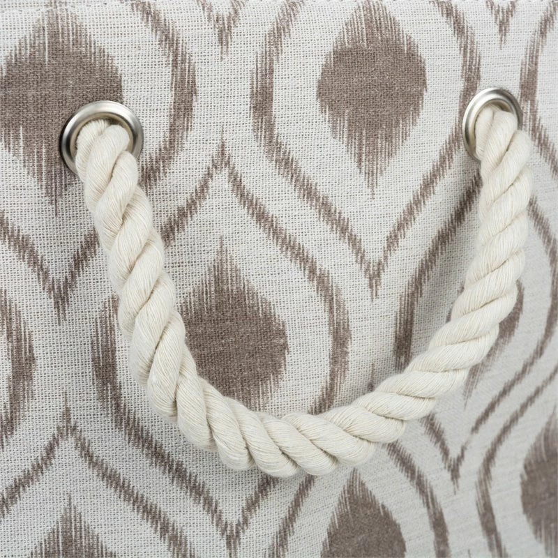 Promo โญ DII Rectangle Modern Style Polyester Ikat Large Storage Bin In Stone ๐ - Image 3