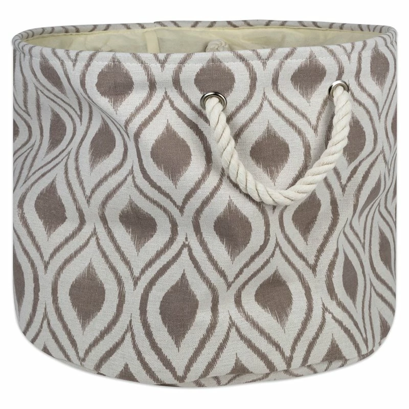 Top 10 ๐คฉ DII Round Modern Style Polyester Ikat Large Storage Bin In Stone ๐งจ
