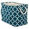 Best deal ✨ DII Rectangle Modern Polyester Lattice Large Storage Bin In Teal Blue 💯
