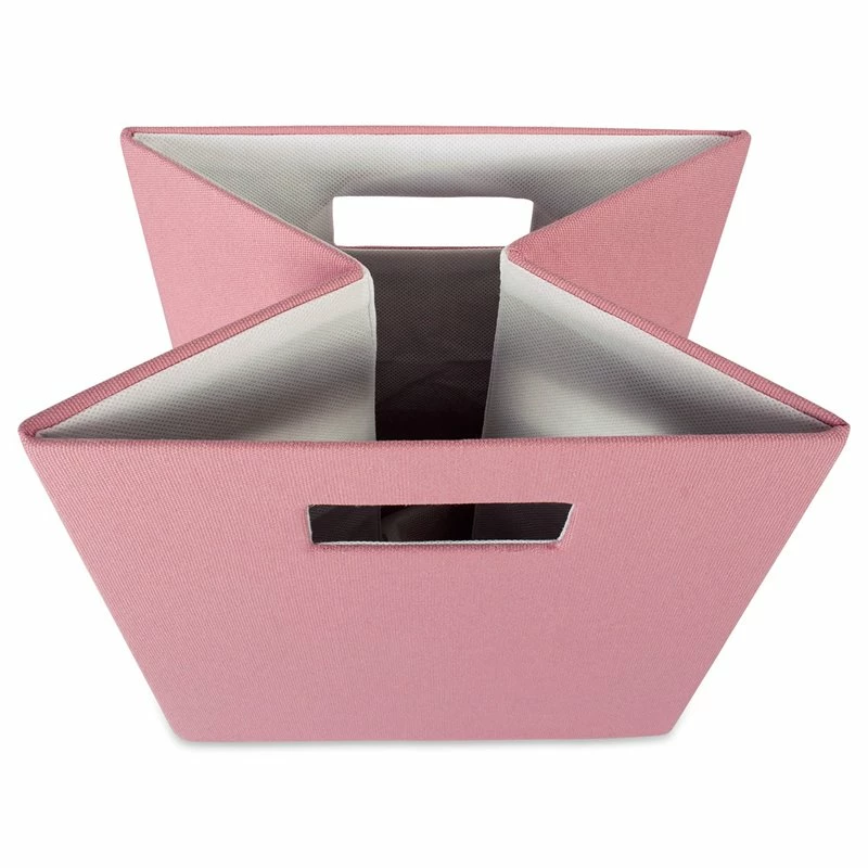 Cheap ๐ DII 12.9" Square Modern Polyester Cube Solid Storage Bin In Rose Pink ๐ - Image 3