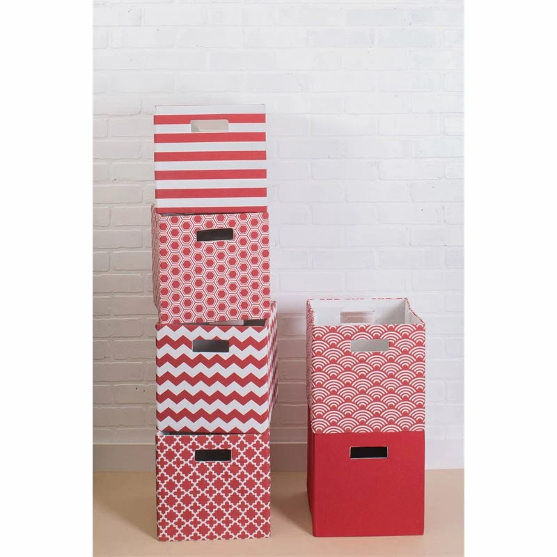 Best deal โ DII 12.9" Square Modern Polyester Cube Solid Storage Bin In Rust Orange โญ - Image 2