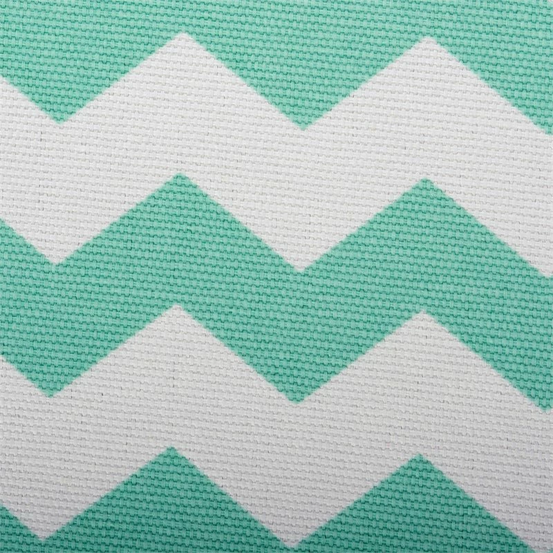 New โญ DII 12.9" Square Modern Polyester Cube Chevron Storage Bin In Aqua Blue ๐ - Image 3