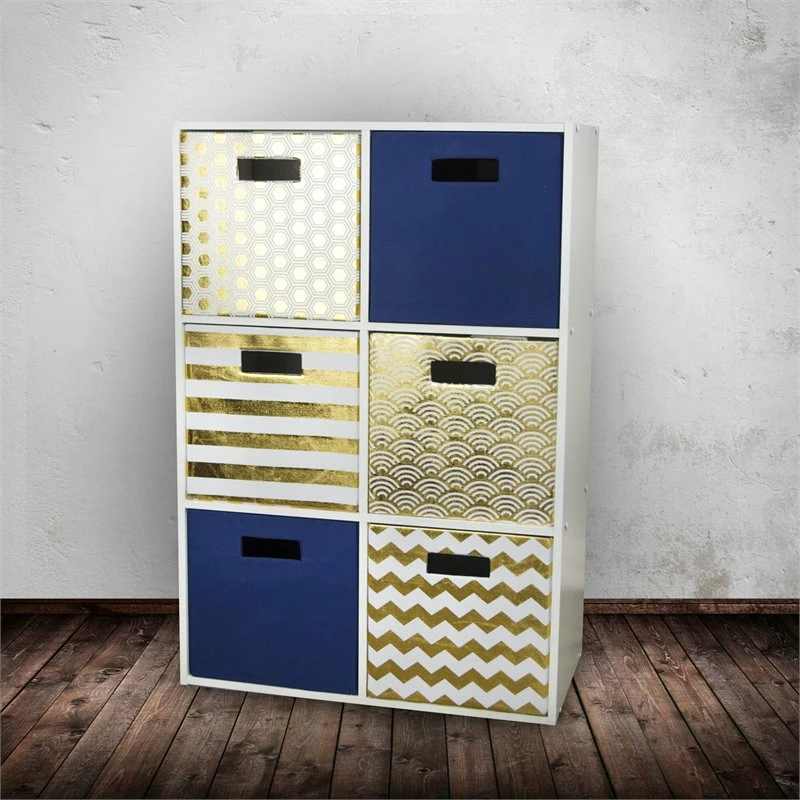 Best reviews of ๐งจ DII 11" Square Modern Polyester Cube Honeycomb Storage Bin In Gold ๐ - Image 2