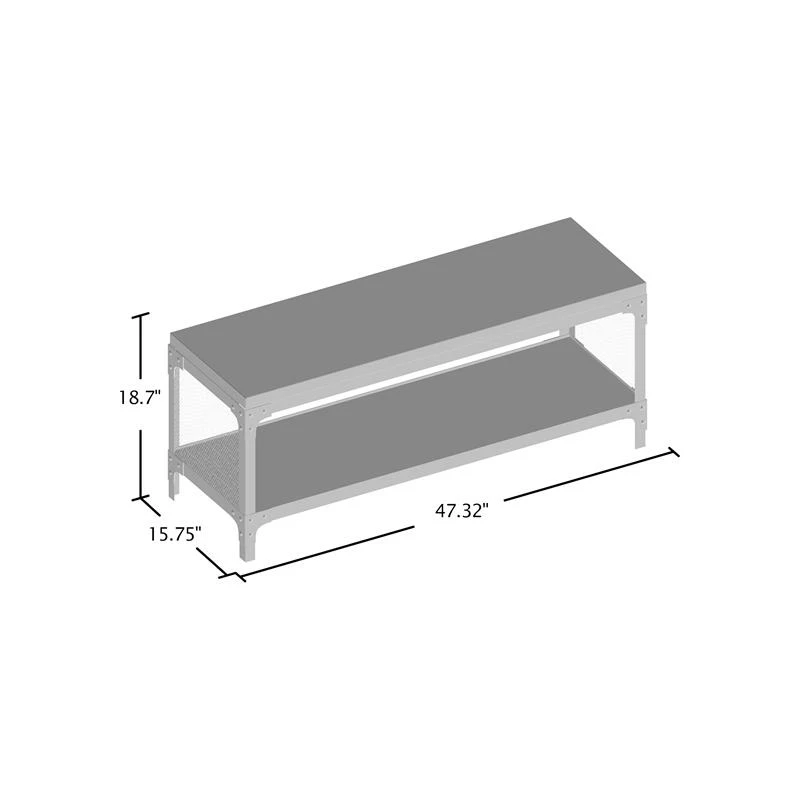Buy ⭐ Bowery Hill Modern Wood Multi Purpose Bench In Reclaimed Oak 🔔 - Image 9