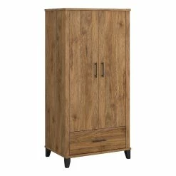 Best deal ๐คฉ Bush Somerset Tall Entryway Cabinet With Doors In Fresh Walnut - Engineered Wood ๐ฏ