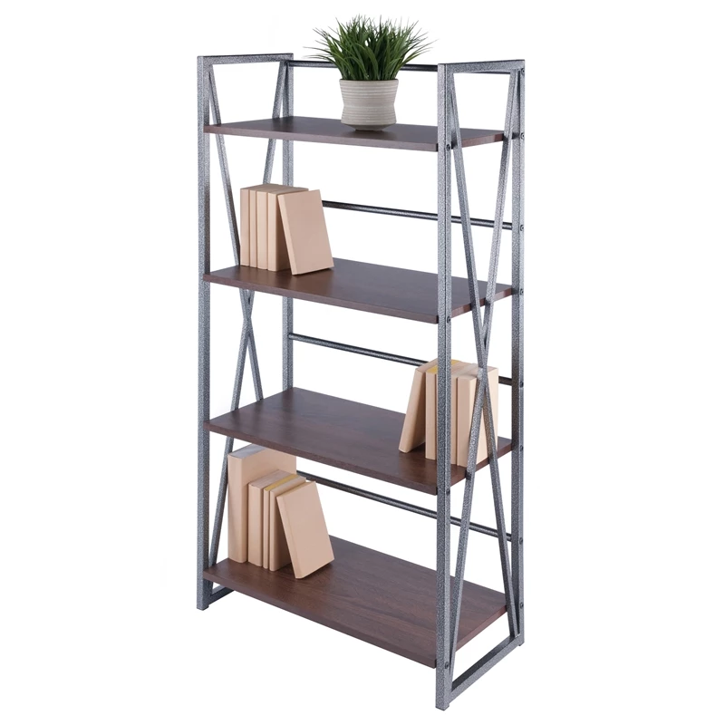 Best Pirce ๐งจ Winsome Isa 4-Tier Shelf Graphite And Walnut ๐งจ - Image 7