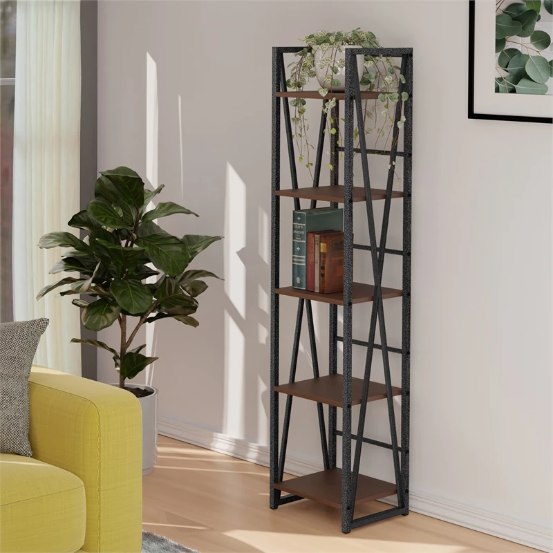 Best Pirce ๐ Winsome Isa 5-Tier Shelf Graphite And Walnut โจ - Image 2