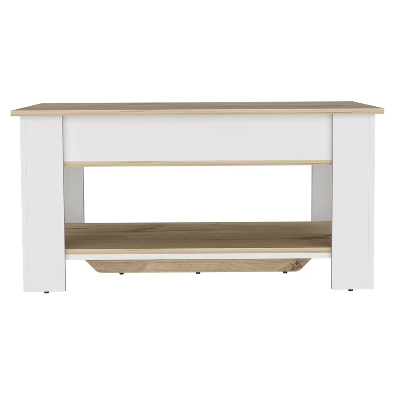 Promo โ Boahaus Guiza Storage Table (White - Brown) ๐ฅ - Image 3
