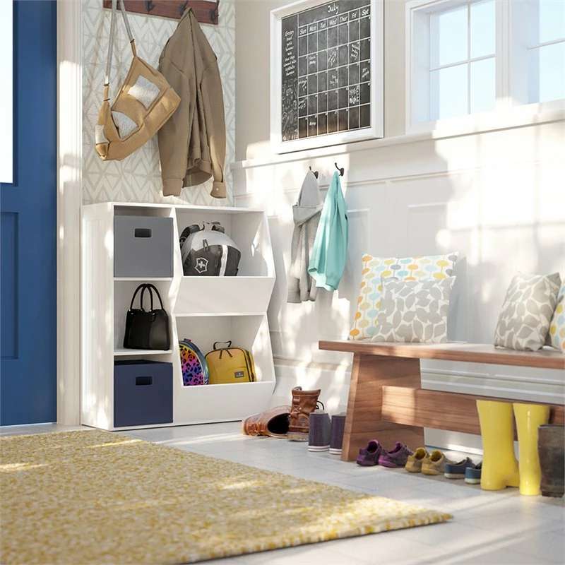 Buy ๐ RiverRidge 2-Piece Traditional Fabric Folding Storage Bin Set In Navy ๐คฉ - Image 6