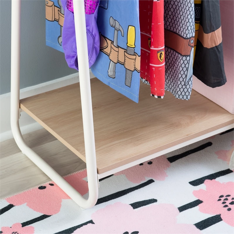 Best Pirce ๐ Linon Paisley Short Metal Clothing Rack In White โ๏ธ - Image 6