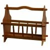 Best deal 😍 ORE International 14" Tall Wooden Magazine Rack With Oak Finish 🔥