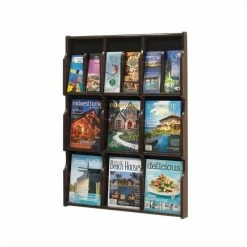 Buy 🔥 Safco Expose 9 Magazine 18 Pamphlet In Mahogany Finish 🎁