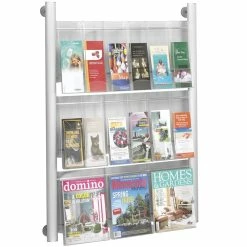 Best Sale ๐ Safco Luxe 9 Pocket Magazine Rack In Silver ๐