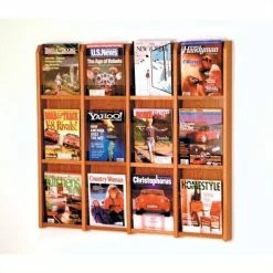 Top 10 ✨ Wooden Mallet 12 Magazine Wall Rack In Medium Oak ⭐