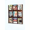 Best deal 🔔 Wooden Mallet 9 Magazine Oak And Acrylic Wall Display In Mahogany 🎁