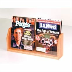 Best reviews of ✔️ Wooden Mallet 2 Pocket Countertop Magazine Display In Light Oak 🥰
