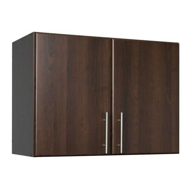 Coupon 🛒 Prepac Elite 32" Stackable Wall Storage Cabinet In Espresso 👏