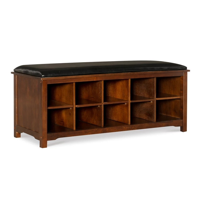 Budget ๐ Linon Cape Anne Entryway Wood Storage Bench In Brown โค๏ธ