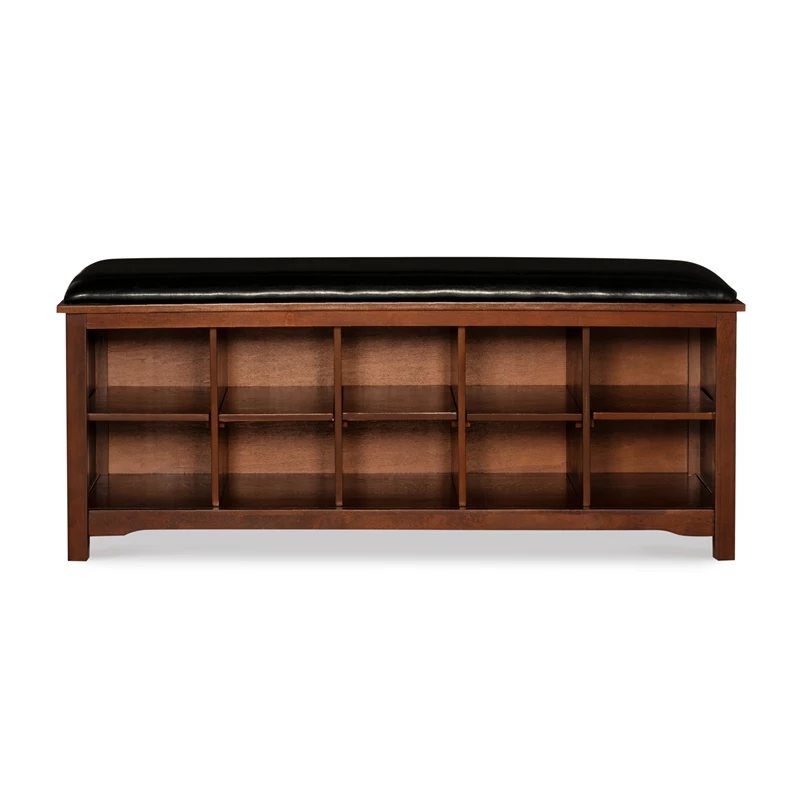 Budget ๐ Linon Cape Anne Entryway Wood Storage Bench In Brown โค๏ธ - Image 2