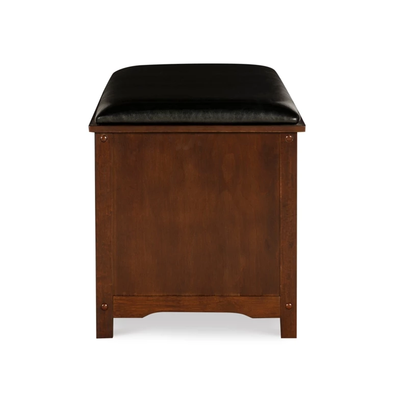 Budget ๐ Linon Cape Anne Entryway Wood Storage Bench In Brown โค๏ธ - Image 3
